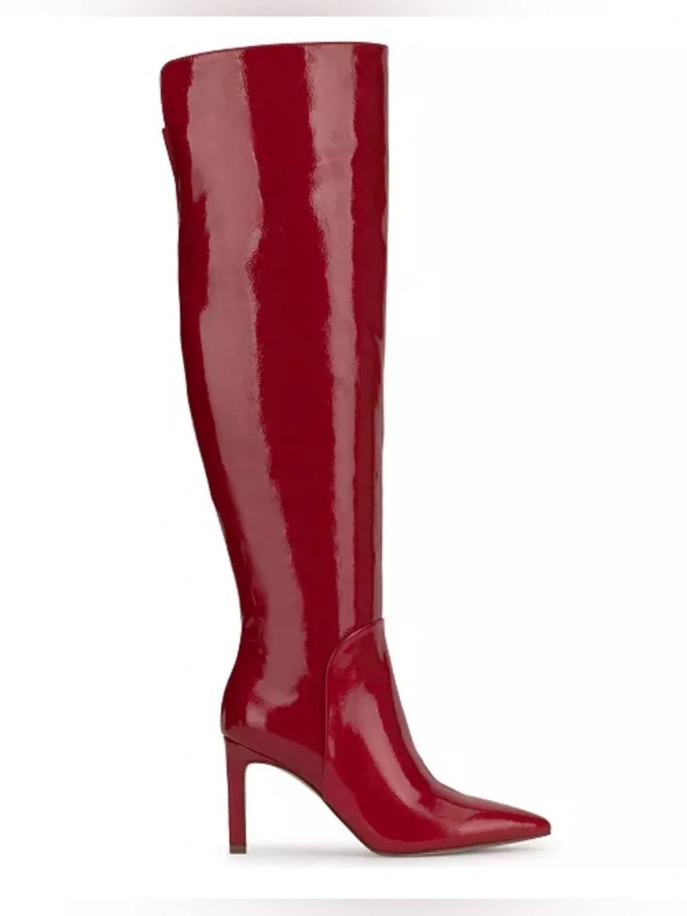 JESSICA SIMPSON Red Patent leather Over-the-Knee Stiletto Boots- Size 7M 37 1/2